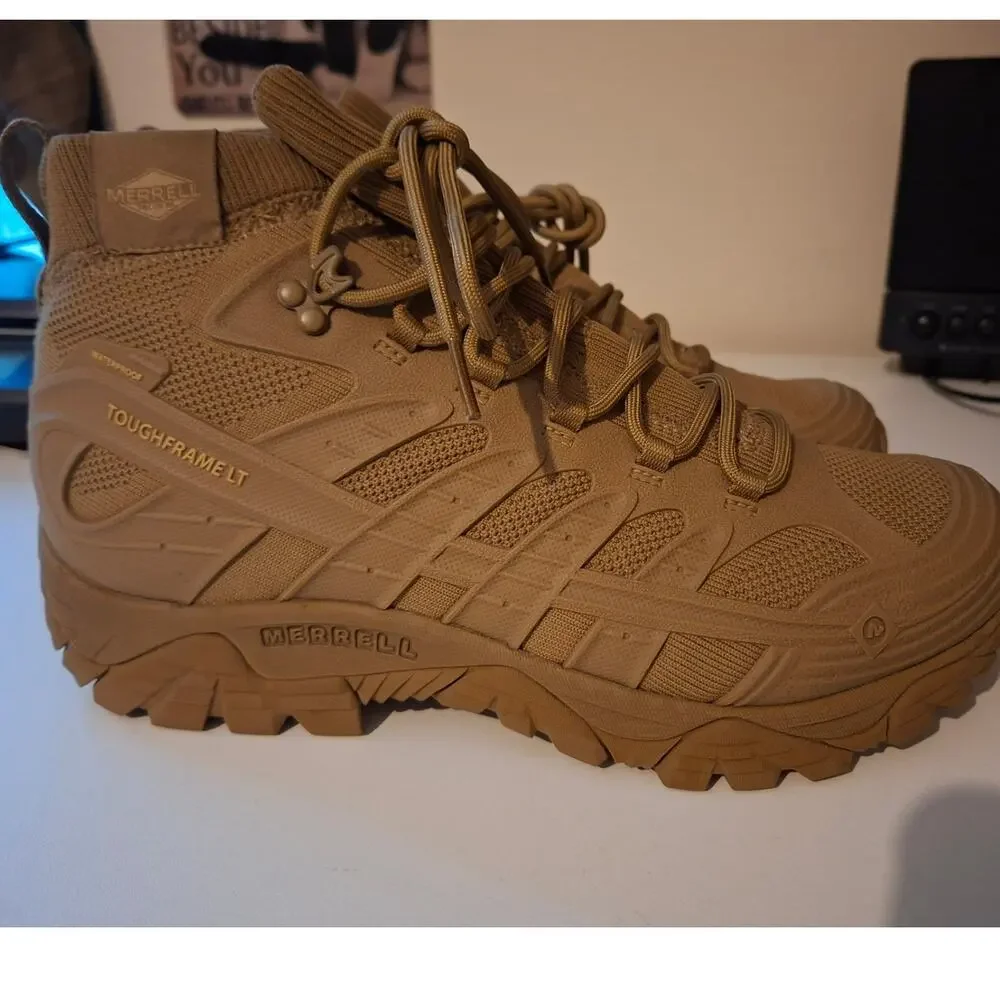 Merrell Moab Velocity Tactical Mid Boots Sz 11 Tan Brown Coyote NWOB Waterproof